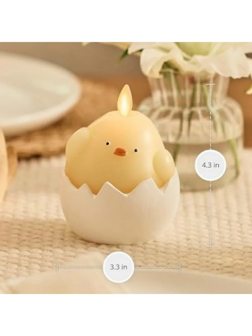 Flameless Easter Chick Candle - 3.3